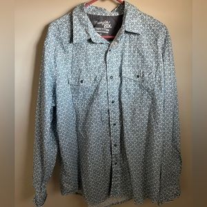 Wrangler Men's 20X Competition Advanced Comfort Long Sleeve Snap Shirt Size XL